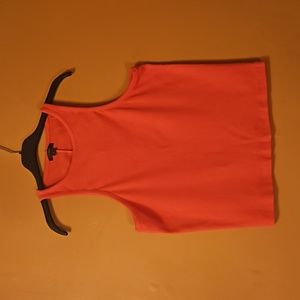 J. Crew Favorite Tank top in vintage rib, coral, size large